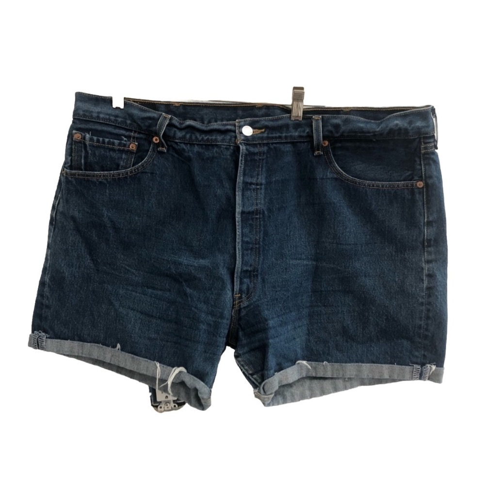 501 Levi’s denim shorts high waist button blue 44